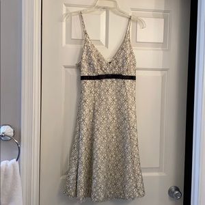 Intrigue black and white dress.